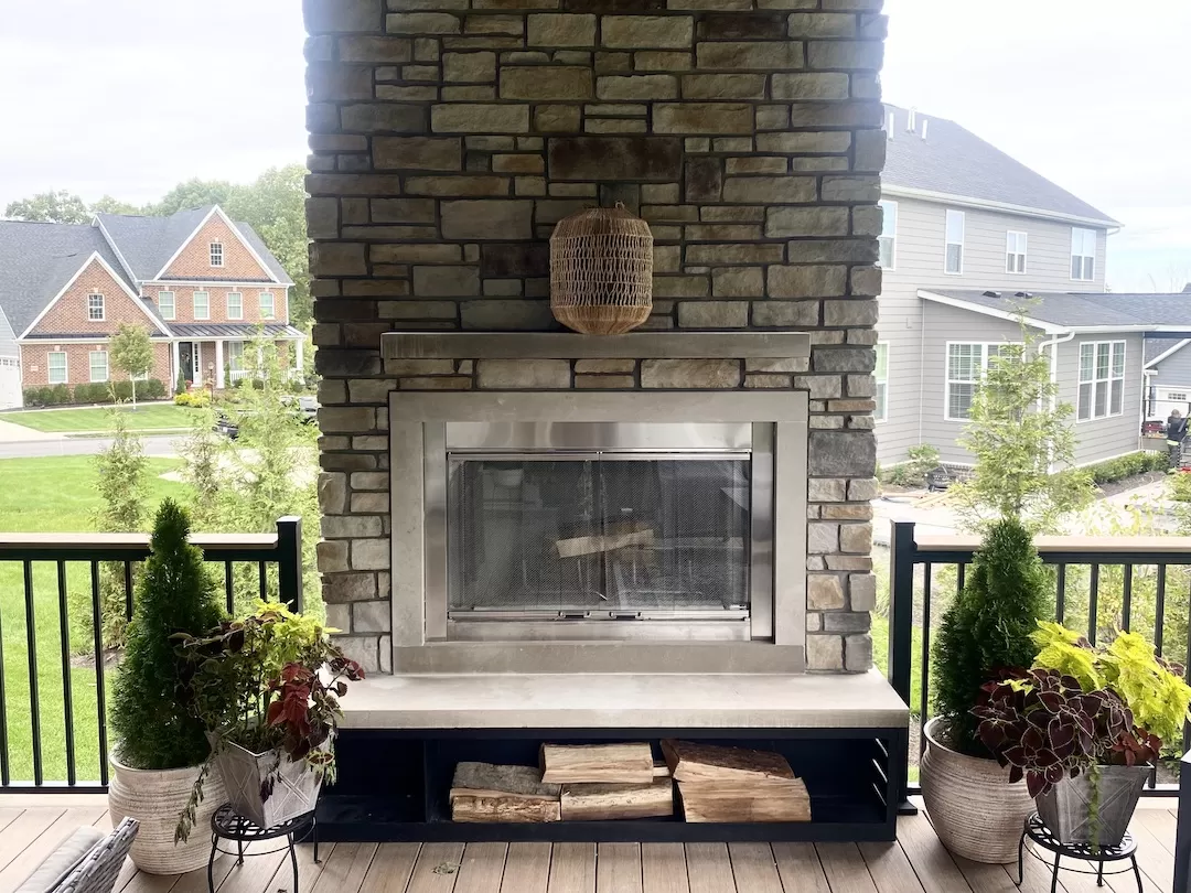 Outdoor Fireplace Installation